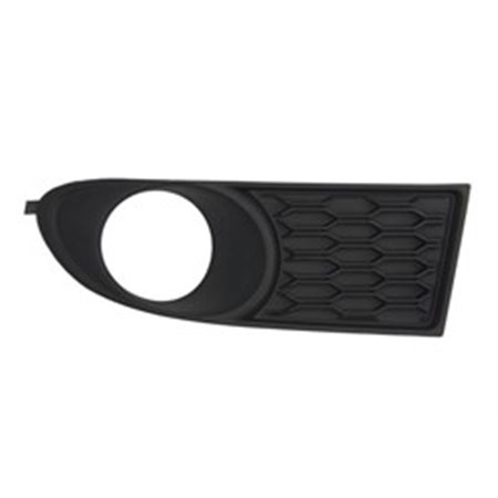 6502-07-2050918P Front bumper cover front R (with fog lamp holes, plastic, black) 