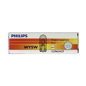 PHI 12396NA/10 Light bulb (Cardboard 10pcs) WY5W 12V 5W W2,1X9,5D Orange