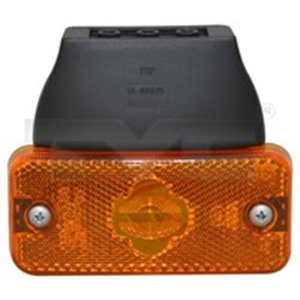 TYC 18-11007-01-9 Outline marker lights side L/R (colour: orange, with hanger, with
