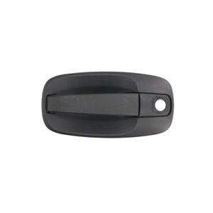 6010-09-041401P Door handle front L/R (external, with lock hole, black) fits: NIS