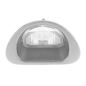 6340E2 Licence plate lighting L/R (cube; lampshade; light bulb; socket) 