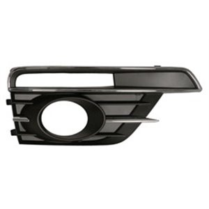 6502-07-9515916P Front bumper cover front R (with fog lamp holes, plastic, black/b