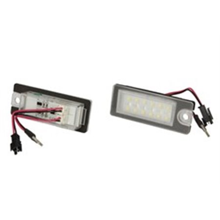 CLP041 Nummerskyltsbelysning LED, ljusfärg: vit set, 12V,, ingen r