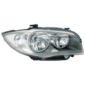 TYC 20-0650-05-2 Headlamp L (H7/H7, electric, without motor, insert colour: chromi