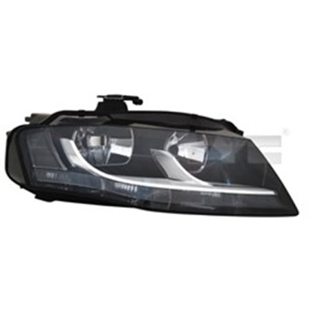 TYC 20-11543-06-2 Headlamp R (H7/H7, electric, with motor, insert colour: black) fi