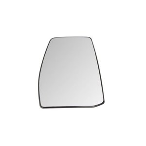 6102-03-2001297P Side mirror glass L (embossed, with heating, chrome) fits: FORD T