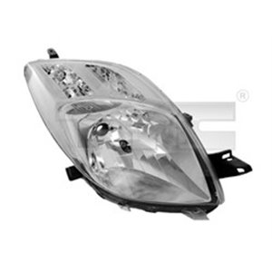 TYC 20-1028-15-2 Headlamp L (H4, electric, without motor, insert colour: chromium 