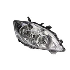 TYC 20-12447-05-2 Headlamp R (H11/HB3, electric, without motor, insert colour: chro
