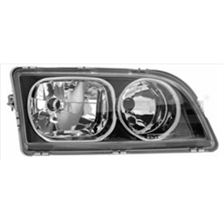 TYC 20-B147-05-2 Headlamp R (H7/H7, electric, without motor, insert colour: black)