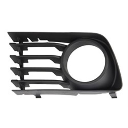 6502-07-8198911P Front bumper cover front L (with fog lamp holes, plastic, black) 