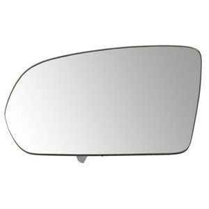 6102-02-2001803P Side mirror glass L (aspherical, with heating, chrome) fits: MERC