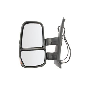 5402-30-2001467P Side mirror L (electric, embossed, with heating, chrome, short, w