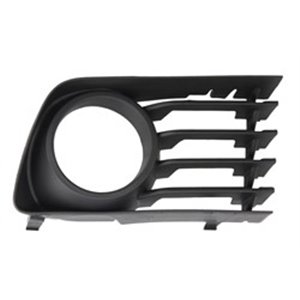 6502-07-8198912P Front bumper cover front R (with fog lamp holes, plastic, black) 