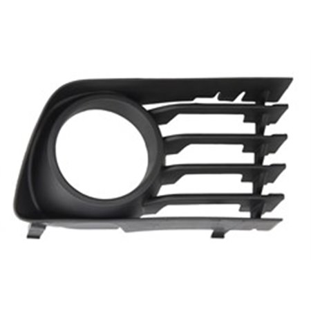 6502-07-8198912P Front bumper cover front R (with fog lamp holes, plastic, black) 