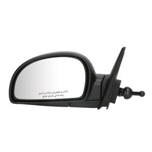 5402-04-1112575P Side mirror L (mechanical, embossed) fits: HYUNDAI ACCENT II 01.0