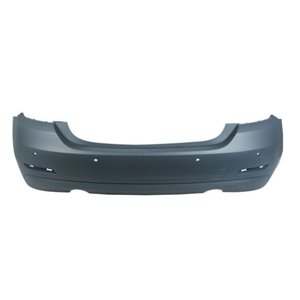 BLIC 5506-00-0070954P - Bumper (rear, with parking sensor holes, for painting, with a cut-out for exhaust pipe: two) fits: BMW 4
