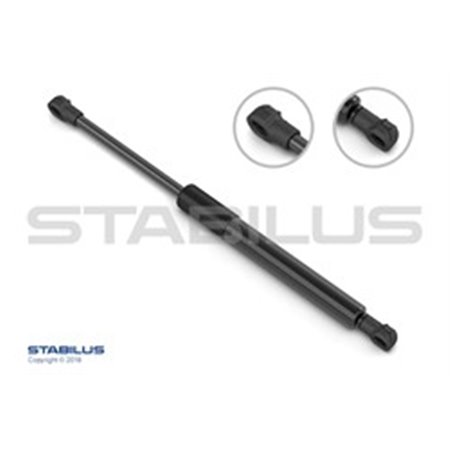 STABILUS 505741 - Gas spring trunk lid L/R max length: 466,5mm, sUV:172mm fits: PEUGEOT 208, 208 I LIFTBACK/NADWOZIE PEŁNE / LIF