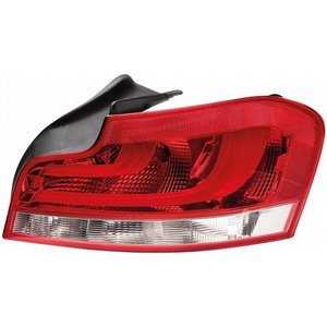 HELLA 2VP 010 756-221 - Rear lamp R (H21W/LED/P21W/W16W, glass colour red/white, with fog light, reversing light) fits: BMW 1 E8
