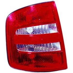 DEPO 665-1902L-UE - Rear lamp L (P21/4W/P21W, indicator colour white, glass colour red) fits: SKODA FABIA I Saloon / Station wag