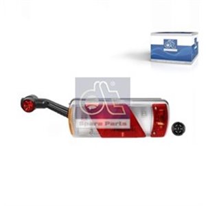 DT SPARE PARTS 10.99007 - Rear lamp L ECOPOINT II (24V, triangular reflector, with extension arm lamp, connector: 2 x ASS2 2PIN/