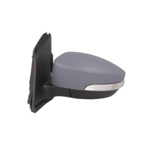 BLIC 5402-09-2002172P - Side mirror R (electric, embossed, with heating, blue, under-coated, electrically folding) fits: RENAULT