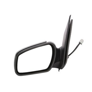 BLIC 5402-04-1113391P - Side mirror L (electric, embossed, under-coated) fits: FORD FIESTA V 03.05-06.08