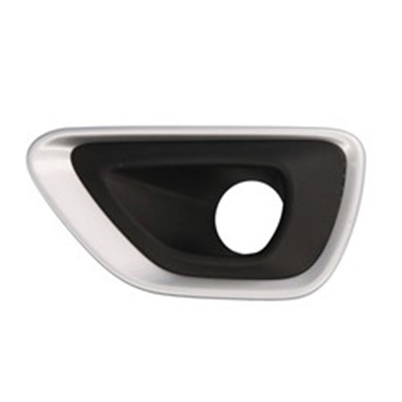 BLIC 6502-07-3206913P - Front bumper cover front L (with fog lamp holes, aluminium/black) fits: JEEP GRAND CHEROKEE IV WK2 01.13