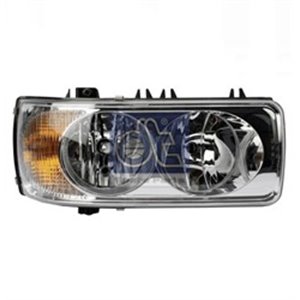 DT SPARE PARTS 5.81171 - Headlamp R (H1, electric, insert colour: chromium-plated) fits: DAF 75 CF, CF 65, CF 75, CF 85, LF 45, 