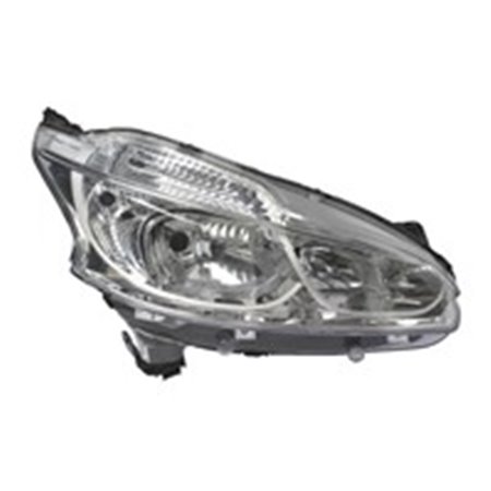 DEPO 550-1154R-LD-EM - Headlamp R (H7, electric, without motor, insert colour: chromium-plated) fits: PEUGEOT 208 03.12-06.15