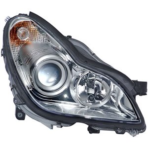 HELLA 1ES 008 821-321 - Headlamp R (bi-xenon/halogen, D2S/H7/PY21W/W5W, electric, with motor, indicator colour: transparent) fit