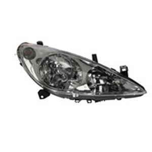 DEPO 550-1128R-LDEMF - Headlamp R (H1/H7, electric, with motor, insert colour: black/chromium-plated) fits: PEUGEOT 307 08.00-09