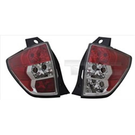 TYC 11-14927-05-9 - Rear lamp R (with wiring) fits: SUBARU FORESTER SH 01.08-03.13