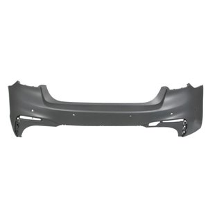 BLIC 5506-00-0068953P - Bumper (rear, M-PAKIET, number of parking sensor holes: 6, for painting) fits: BMW 5 G30, G31, G38, F90 