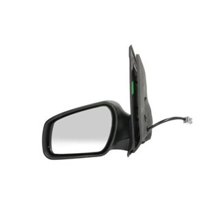 BLIC 5402-04-1125390P - Side mirror L (electric, embossed, with heating, under-coated) fits: FORD FIESTA V 03.05-06.08