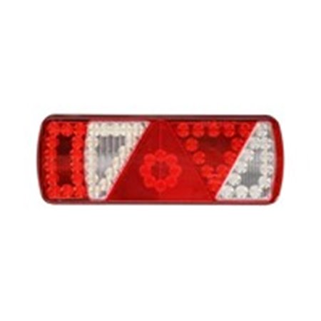 ASPOCK A25-3900-517 - Rear lamp R ECOLED (LED, 24V, triangular reflector, side clearance, connector: 2x ASS2 2PIN/ASS2 7PIN)