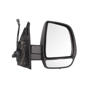 BLIC 5402-04-2001988P - Side mirror R (mechanical, embossed, chrome, under-coated, with temperature sensor) fits: OPEL COMBO D 0