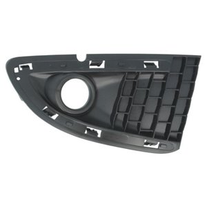 BLIC 6502-07-3332917P - Front bumper cover front L (with fog lamp holes, black) fits: LANCIA YPSILON 05.11-