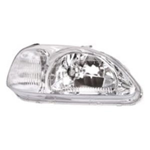 DEPO 217-1120R-LD-E - Headlamp R (H4, manual, without motor, insert colour: silver, indicator colour: white) fits: HONDA CIVIC V