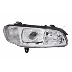 TYC 20-0190-05-2 - Headlamp L (H1/H7, electric, without motor, insert colour: chromium-plated) fits: OPEL OMEGA B 03.94-09.99