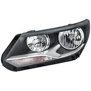 HELLA 1EL 010 749-211 - Headlamp L (halogen, H15/H7/PY21W/W5W, electric, with motor, insert colour: chromium-plated) fits: VW TI