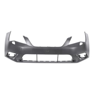 BLIC 5510-00-6614907Q - Bumper (front, with headlamp washer holes, for painting, CZ) fits: SEAT LEON 5F 09.12-12.16