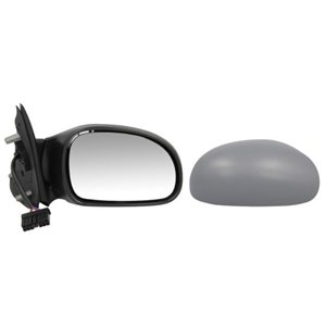 BLIC 5402-04-1121859P - Side mirror R (electric, embossed, with heating, blue, under-coated)