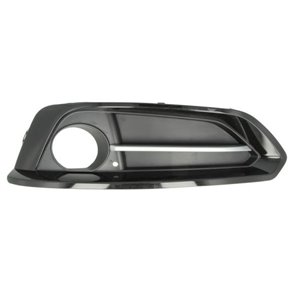 BLIC 6502-07-0069917P - Front bumper cover front L (SPORT, with fog lamp holes, black/silver) fits: BMW 2 F22, F23, F87 Cabriole