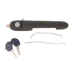 BLIC 6010-07-017402PP - Door handle front R (with the key, external, with lock, black) fits: FIAT BRAVA, BRAVO I 10.95-12.02