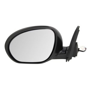 BLIC 5402-16-2001873P - Side mirror L (electric, embossed, chrome, under-coated) fits: NISSAN JUKE I 06.10-07.14