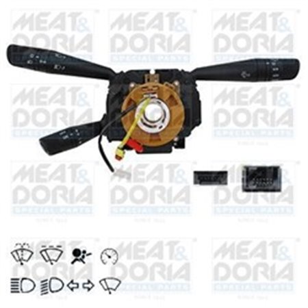 MEAT & DORIA 231295 - Kombinerad strömbrytare under ratten (blinkers lampor torkare) passar: IVECO DAILY VI 03.14-