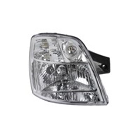 DEPO 223-1115R-LD-E - Headlamp R (H4, manual, without motor, insert colour: chromium-plated, indicator colour: transparent) fits