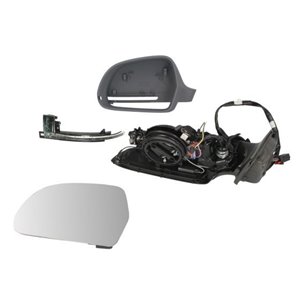 BLIC 5402-25-034365P - Side mirror L (electric, aspherical, with heating, under-coated, electrically folding) fits: AUDI A3 8P 0