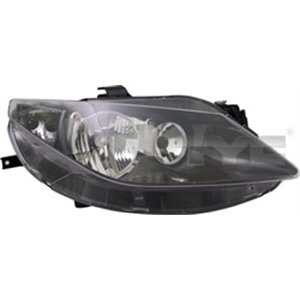 TYC 20-11972-35-2 - Headlamp L (H7/H7, electric, without motor, insert colour: black) fits: SEAT IBIZA IV, IBIZA IV SC, IBIZA IV