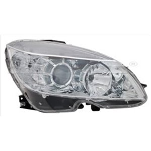 TYC 20-11252-15-2 - Headlamp L (H7/H7, electric, with motor, insert colour: chromium-plated) fits: MERCEDES C (W204)